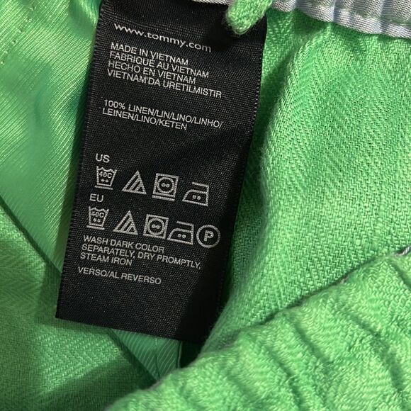 Tommy Hilfiger Vintage Green Linen Pants(Size Small) - Picture 6 of 7